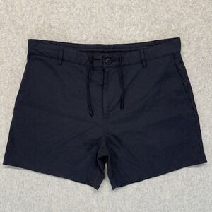 Outlier Mens F Cloth Shorts Size 34 Black Stretch Made In Portugal